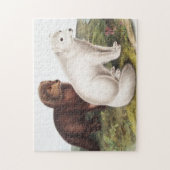 Illustration des Arktischen Foxes (Vulpes lagopus) Puzzle (Vertikal)
