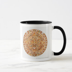 Illustration des aztekischen Sonnesteins Tasse