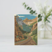 Illustration des Bärzahnweges Postkarte (Stehend Vorderseite)