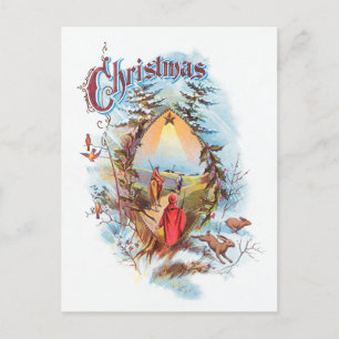 Illustration des biblischen Magis Postkarte