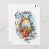 Illustration des biblischen Magis Postkarte (Vorne/Hinten)