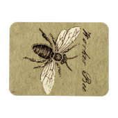 Illustration des Bieneninsekts Magnet (Horizontal)