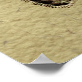 Illustration des Bieneninsekts Poster (Ecke)