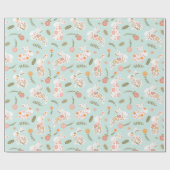 Illustration des Blue Oaster Rabbit Abstrakt Bunny Geschenkpapier (Flach)