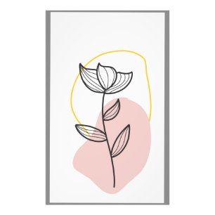 Illustration des Blumendesigns Fotodruck