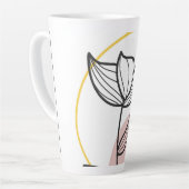 Illustration des Blumendesigns Milchtasse (Linke Ecke)