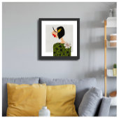 Illustration des Blütenmädchens 2 Poster