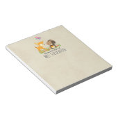 Illustration des Cartoon der niedlichen Waldbewohn Notizblock (angewinkelt)