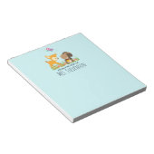 Illustration des Cartoon der niedlichen Waldbewohn Notizblock (angewinkelt)