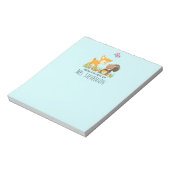 Illustration des Cartoon der niedlichen Waldbewohn Notizblock (Rotiert)