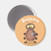 Illustration des Cartoon der Schabe der Schabe Magnet (Vorderseite/Rückseite)