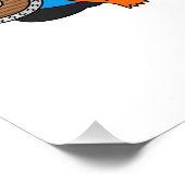 Illustration des Cartoon des niedlichen kleinen Wi Fotodruck (Ecke)