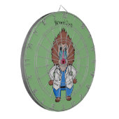 Illustration des Cartoon eines Funny mandrill Dartscheibe (Vorderseite Links)