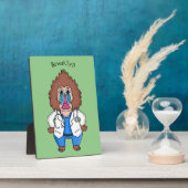 Illustration des Cartoon eines Funny mandrill Fotoplatte (Seite)