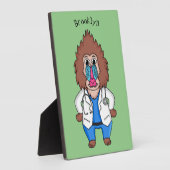 Illustration des Cartoon eines Funny mandrill Fotoplatte (Seite)
