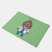 Illustration des Cartoon eines Funny mandrill Fußmatte (Schrägansicht)