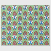 Illustration des Cartoon eines Funny mandrill Geschenkpapier (Flach)