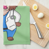 Illustration des Cartoon eines Funny mandrill Geschirrtuch (Viertel Falte)