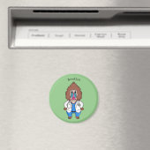 Illustration des Cartoon eines Funny mandrill Magnet (In Situ (Geschirrspüler))