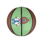Illustration des Cartoon eines Funny mandrill Mini Basketball (Vertikal)