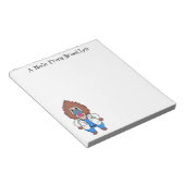 Illustration des Cartoon eines Funny mandrill Notizblock (angewinkelt)