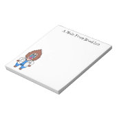 Illustration des Cartoon eines Funny mandrill Notizblock (Rotiert)