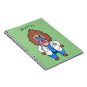 Illustration des Cartoon eines Funny mandrill Notizblock (Rechte Seite)