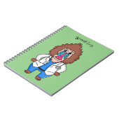 Illustration des Cartoon eines Funny mandrill Notizblock (Linke Seite)