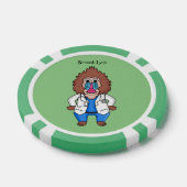 Illustration des Cartoon eines Funny mandrill Pokerchips (Einzeln)