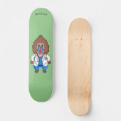 Illustration des Cartoon eines Funny mandrill Skateboard (Vorderseite)