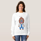 Illustration des Cartoon eines Funny mandrill Sweatshirt (Vorne ganz)