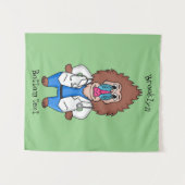 Illustration des Cartoon eines Funny mandrill Wandteppich (Vorderseite (Horizontal))