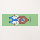 Illustration des Cartoon eines Funny mandrill Yogamatte (Rückseite (Horizontal))