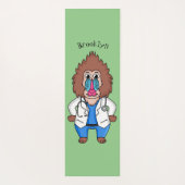 Illustration des Cartoon eines Funny mandrill Yogamatte (Rückseite)