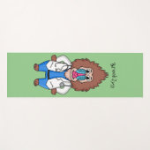 Illustration des Cartoon eines Funny mandrill Yogamatte (Vorderseite (Horizontal))