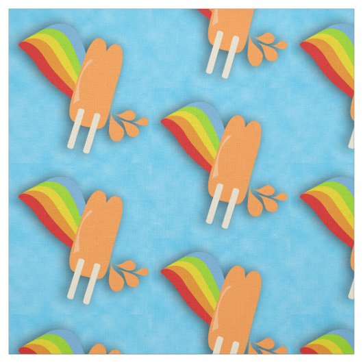 Illustration des Cartoon "Pop und Regenbogen" gefr Stoff (Muster)