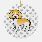 Illustration des Cartoon von Hunden aus Zitronen u Keramik Ornament (Hinten)