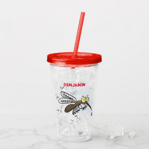 Illustration des Cartoon von Moskitos Acryltrinkbecher