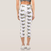 Illustration des Cartoon von Moskitos Capri Leggings (Rückseite)