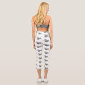 Illustration des Cartoon von Moskitos Capri Leggings (Rückseite)