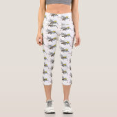 Illustration des Cartoon von Moskitos Capri Leggings (Vorderseite)