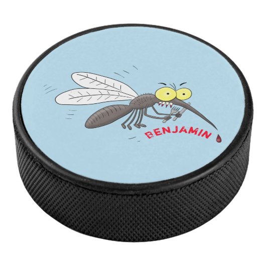 Illustration des Cartoon von Moskitos Eishockey Puck (3/4)