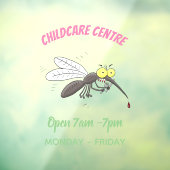 Illustration des Cartoon von Moskitos Fensteraufkleber (Blatt 3)