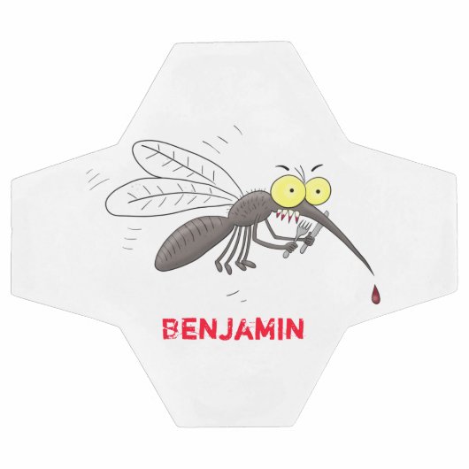 Illustration des Cartoon von Moskitos Fußball (Flach)