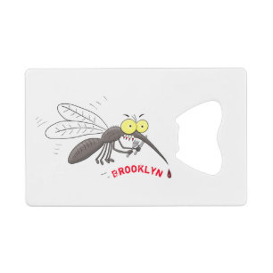 Illustration des Cartoon von Moskitos Geldbeutel Flaschenöffner