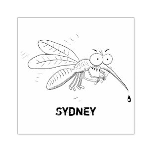 Illustration des Cartoon von Moskitos Gummistempel