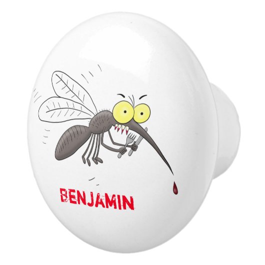 Illustration des Cartoon von Moskitos Keramikknauf (Rechts)