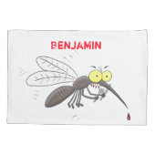 Illustration des Cartoon von Moskitos Kissenbezug (Rückseite)