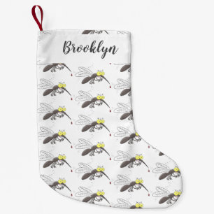 Illustration des Cartoon von Moskitos Kleiner Weihnachtsstrumpf