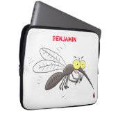 Illustration des Cartoon von Moskitos Laptopschutzhülle (Vorne Rechts)